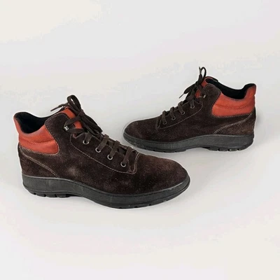 Hogan Ankle Boots Mens 8.5 Suede Lace-up Hiking Active Outdoor Runner Sole Work - Image 1 of 4