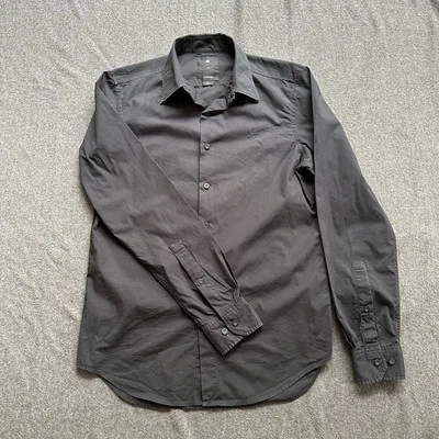 G Star Raw Mens Size M Black Button Up Long Sleeve Cotton Shirt - image 1 of 4