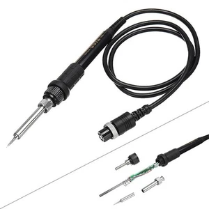 Soldering Iron Handle For 936A 937D 8786D Solder Stations Metal Silica Gel Black - Picture 1 of 12