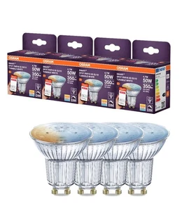 4er Set OSRAM SMART+ LED Spot GU10 Zigbee DIMM 4,7W wie 50W 45° Tunable White - Bild 1 von 10