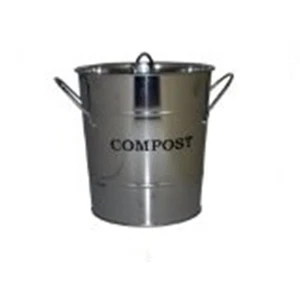 Cubo de compost de cocina Exaco Trading CPBS 03 pequeño 2 en 1 - acero inoxidable - Imagen 1 de 1