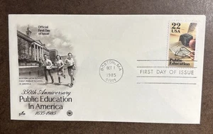 U.S. 350TH ANNIVERSARY OF PUBLIC EDUCATION SC#2159 ARTCRAFT CACHET UA - Picture 1 of 1