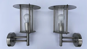 2 Stück Wandlampen, Aussenlampen, Hausleuchten Edelstahloptik Aussenwandleuchten - Bild 1 von 4