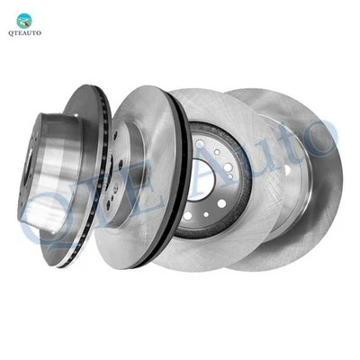 Juego de 4 rotores de disco de freno delanteros 330 mm-traseros 345 mm para GMC Sierra 1500 2014-2018 Foto 1 de 4