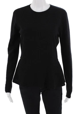 Autumn Cashmere Women 100% Cashmere Pullover Sweater Black Size L - Image 1 of 4