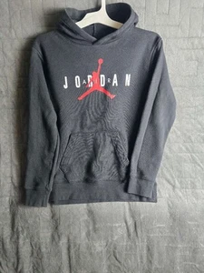 Air Jordan Hoodie Black Size Large 13-15 Years Size Old 163-175cm - Picture 1 of 6