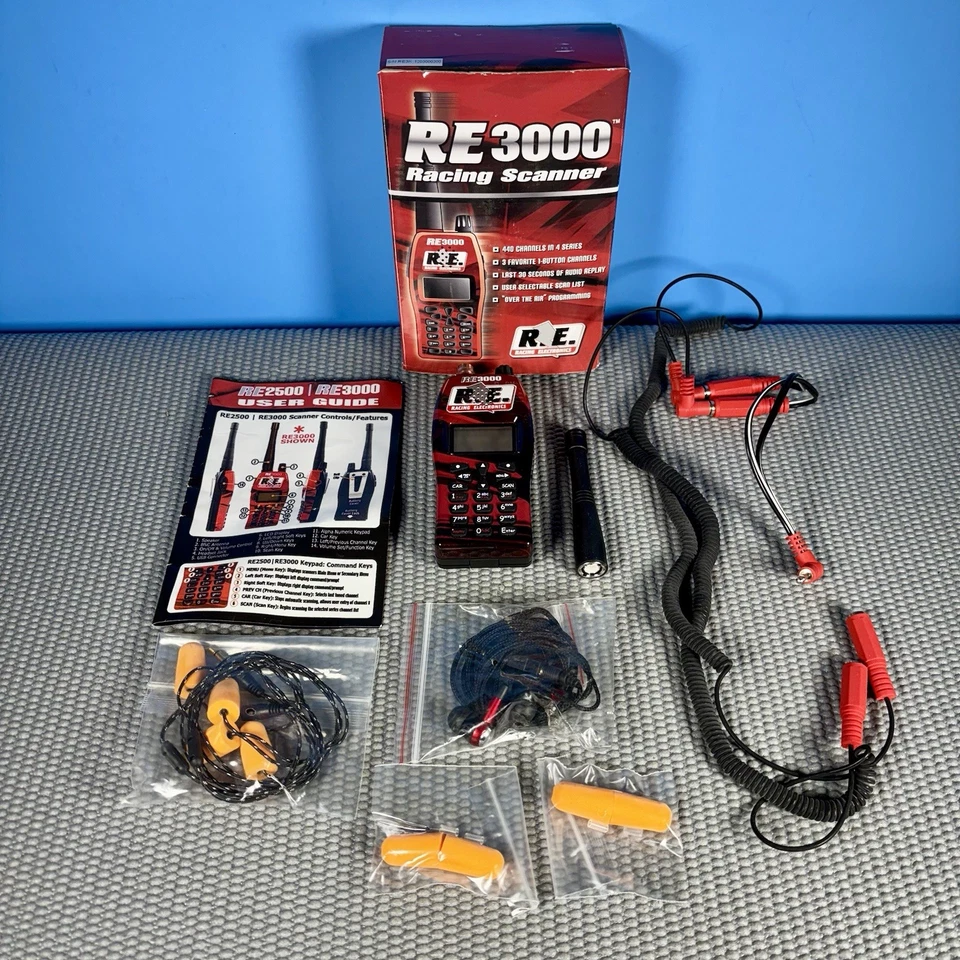 Racing Electronics RE3000 Scanner 440ch Over The Air Programmable
