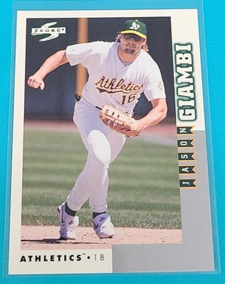 БЕЙСБОЛЬНАЯ карточка 1998 Score Rookie & Traded #RT135 Jason Giambi Oakland A's L6 - Изображение 1 из 2