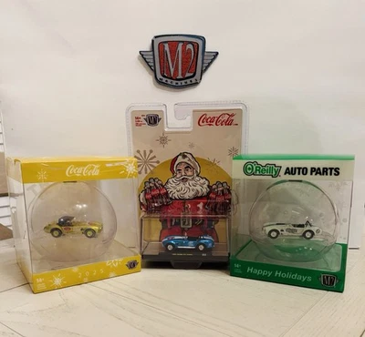 M2 Machines 可口可乐和奥莱利汽车零件 1965 Shelby 427 眼镜蛇 3 件套 — 第 1/4 张图片