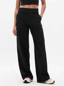 ATHLETA Brooklyn Heights High Rise Cargo Pant Plus 20 | Black #818495 NEW - Picture 1 of 4