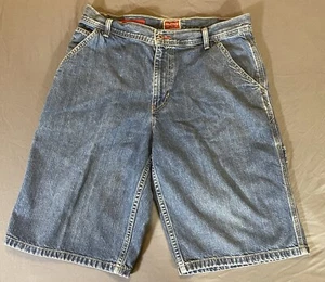 Tommy Hilfiger pantaloncino uomo 33 rosso etichetta blu denim carpentiere fit - Foto 1 di 6