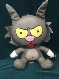 The Simpsons Scratchy Cat Plush Doll Toy Factory Vampire Teeth NEW NWT 10” - Picture 1 of 13