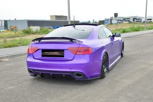 CUP Diffusor Ansatz SCHWARZ für Audi RS5 S5 A5 8T Heck Stoßstange Diffuser  - Bild 1 von 11