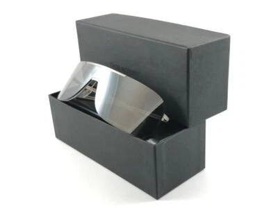 VINTAGE CHRISTIAN DIOR HOMME 0038 SILVER MASK 2000 SUNGLASSES AUSTRIA Y2K - Image 1 of 4