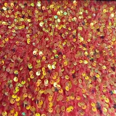 Stretch Velvet Sequin Fabric, Glitter Spandex Material Ideal for Sewing, Etc. - Image 1 of 4