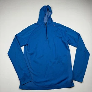 Lululemon Hoodie 1/4 Zip Jacket Activewear Stretch Your Head Size M Blue - Picture 1 of 7