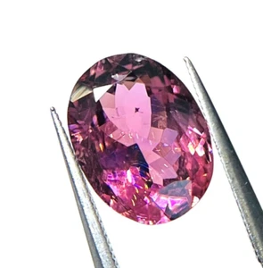 Natural Pink Tourmaline Faceted Cut Oval Shape October Birthstone Tourmaline Cut - Imagen 1 de 4