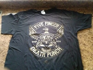 Camiseta Five Finger Death Punch Manga Corta Gráfica Banda Negra Talla XL - Imagen 1 de 5