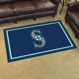MLB - Seattle Mariners 4ft. x 6ft. Plush Area Rug - Picture 1 of 5