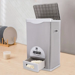 33Lbs Automatic Rice Dispenser Rice Storage Container Dry Food Storage Box - Picture 1 of 16