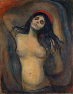 Madonna xilografía Edvard Munch 1891 simbolismo erótico modernismo escandinavo Foto 1 de 2