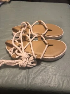 American Eagle Womens Lace Up Sandals Size 8 - Picture 1 of 5