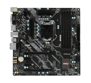 Gaming Motherboard MSI Z370M S01 mATX, Dual NVMe M.2 Slot, LGA1151 8th 9th gen - Picture 1 of 3
