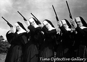Nuns with Guns - Vintage Photo Print - Picture 1 of 1
