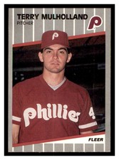 1989 Fleer Update #U-111 TERRY MULHOLLAND Philadelphia Phillies ~B1S