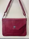 Jewell by Thirty One Bags Red Pebble Handbag Crossbody Bag Laptop Size & Inserts