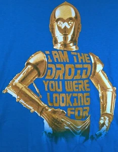 NWT Disney Star Wars I am the Droid You were Looking For C3PO T-shirt Adult 2XL - Picture 1 of 6
