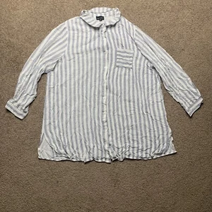 Zenobia Women's Striped Button Shirt - Size XXL - Picture 1 of 4
