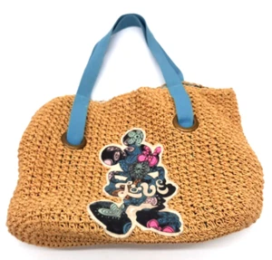 Auténtico Bolso de Mano Disney Parques Origin De Colección Mickey Mouse Love Flower Retro Boho Paja Lg - Imagen 1 de 9