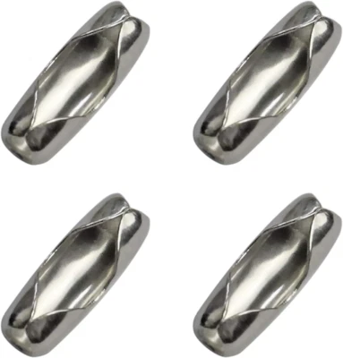 Cierres de conector de cadena de bola 300 piezas conectores número 3 se adapta a bola de cuentas de 2,4 mm Foto 1 de 4