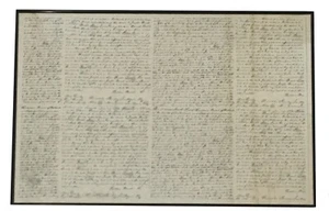 Arte de pared enmarcado de escritura cursiva vintage decoración del hogar sala multimedia decoración de oficina - Imagen 1 de 1
