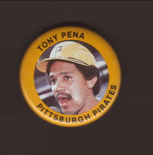 1985 Tony Pena Fun Foods Pin Pittsburgh Pirates - Image 1 of 1