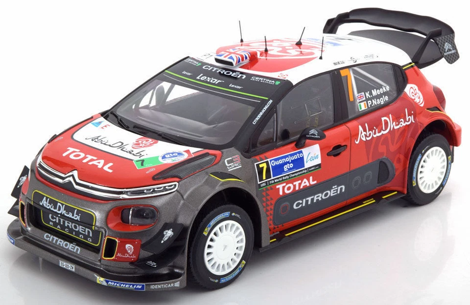 NOREV 1:18 AUTO CITROEN C3 WRC #7 K. MEEKE / P.NAGLE WINNER MESSICO 2017 181632  - Immagine 1 di 1