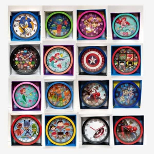 10" Wall Clock TV Movie Characters Cartoon Kids Gift Home Room Decor Boys, Girls - Picture 1 of 60