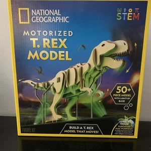 NATIONAL GEOGRAPHIC Motorized T.REX Model Kit with Light Up Base Brand NEW - Picture 1 of 4