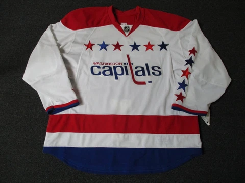 New Washington Capitals Authentic Team Issued Reebok Edge 2.0 Hockey Jersey Cover