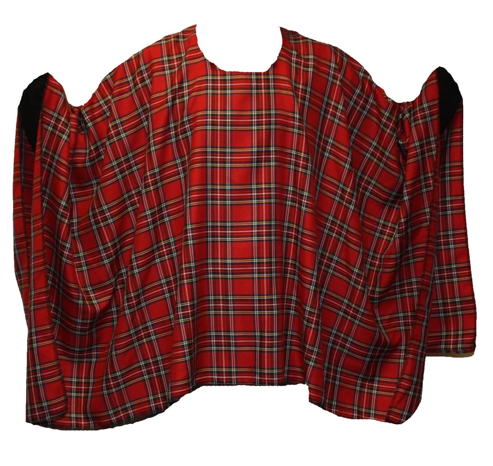 Mens PolyViscose Tartan Poncho / Shawl Robert Burns Night Fancy Dress - Image 1 of 1
