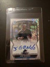 2023 Bowman Chrome JOSE GERARDO 1st Speckled Refractor AUTO 285/299 CPA-JG 🔥