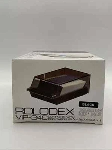 NEW Rolodex VIP-24C Covered 500 Index Card File A-Z Tabs Cards 1989 - Picture 1 of 4
