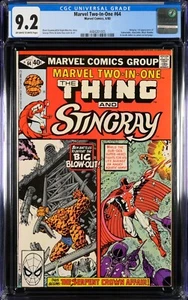 Marvel Dos en Uno #64 CGC 9.2 Marvel 1980 Cosa Raya 1ª Serpiente Sidewinder - Imagen 1 de 2