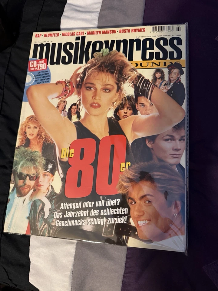 MADONNA MUSIKEXPRESS MAGAZINE FEBRUARY 1999 IN GERMAN GREAT PICS! Foto 1 de 1