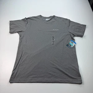 NUEVA Camisa Columbia Tech Para Hombre Grande Gris Cuello Redondo Ligera Exterior - Imagen 1 de 7