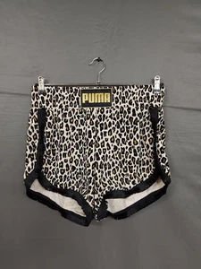 PUMA Charlotte Olympia leopard print shorts size L BNWT - Picture 1 of 2