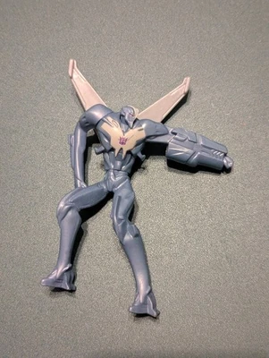 Hasbro 2013 Transformers Happy Meal Toy Silver Robot Airplane Action Figure Toy - Image 1 of 3