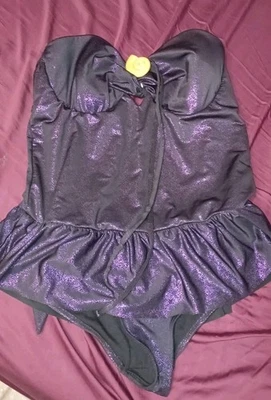 Disney The Little Mermaid Ursula Skirted Swimsuit Ties Around Neck Padded Sz.XXL - Image 1 of 4