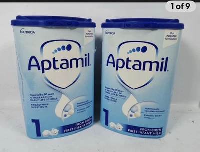 Aptamil 1 First Infant Milk from Birth 800g - Pack of 2 = £20 - Image 1 of 3